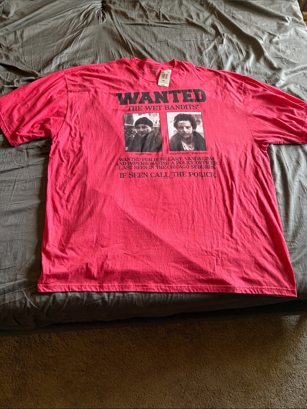The Wet Bandits 'Wanted' Graphic Short-Sleeve Tee - Red